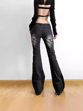 Vintage Floral Low-Rise Jeans